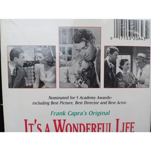 Its a Wonderful Life (1946) (VHS, 1993, Original Uncut Version) BRASS ORNAMENT - Picture 5 of 5